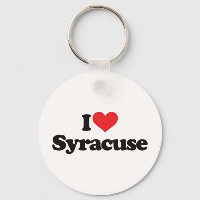 I Love Syracuse Key Ring (Front)