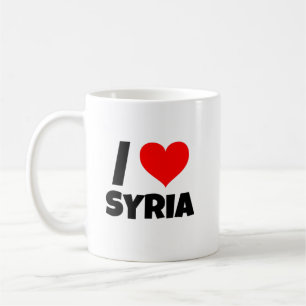 I Love Syria سوريا Coffee Mug