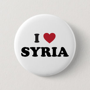 I Love Syria 6 Cm Round Badge