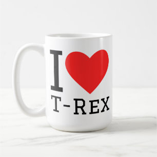 I love t rex coffee mug