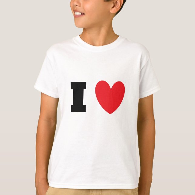 I Love ___ T-Shirt (Front)