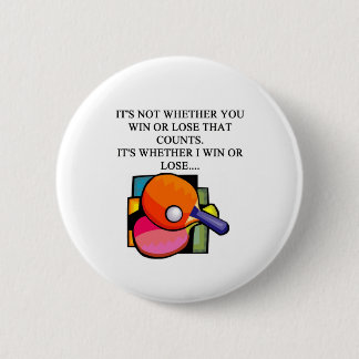 i love table tennis 6 cm round badge