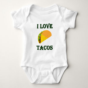 I LOVE TACOS BABY BODYSUIT