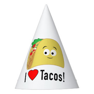 I Love Tacos Birthday Hat