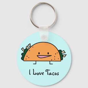 I Love Tacos Key Chain