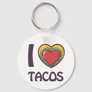 I love Tacos Key Ring
