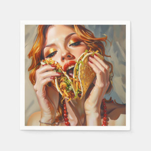 I Love Tacos Napkin