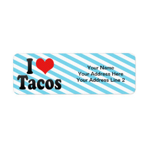 I Love Tacos Return Address Label