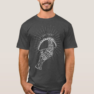 I Love Tacos Skeleton Taco Lover Cinco De Mayo T-Shirt