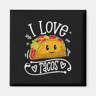 I Love Tacos T Shirt Cinco De Mayo Women Men Kids  Magnet