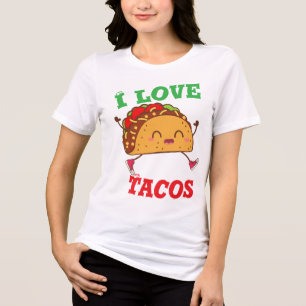 I love tacos Tri-Blend shirt