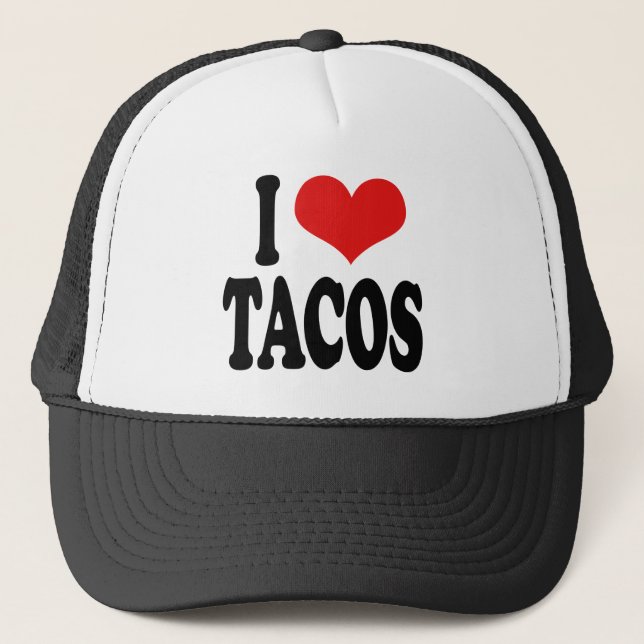 I Love Tacos Trucker Hat (Front)