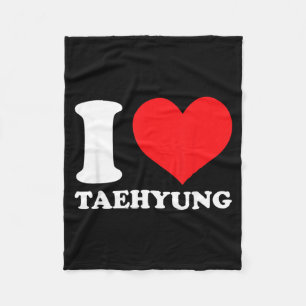 I Love Taehyung I Heart Taehyung Fleece Blanket