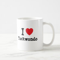 I love Taekwondo heart custom personalised