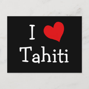 I Love Tahiti Postcard