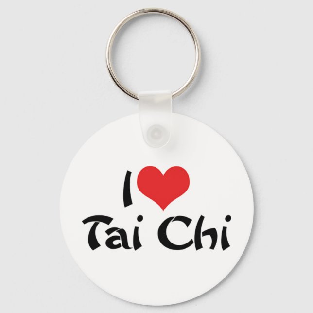 I Love Tai Chi Keychain (Front)