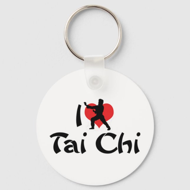 I Love Tai Chi Keychain (Front)