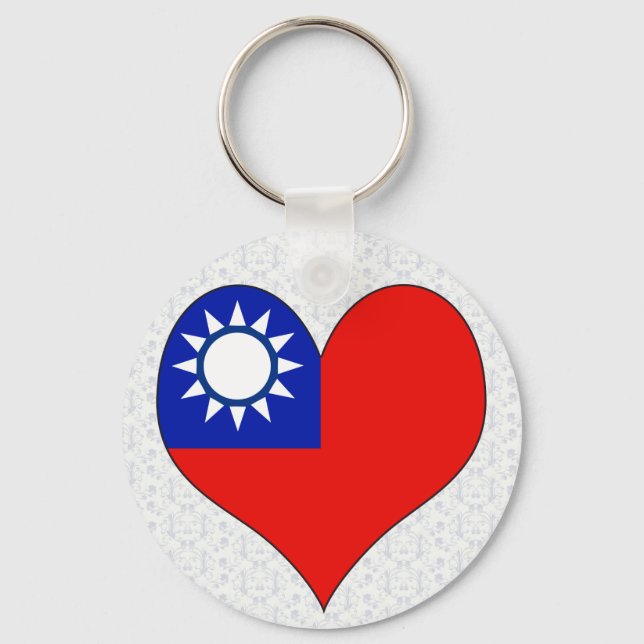 I Love Taiwan Key Ring (Front)