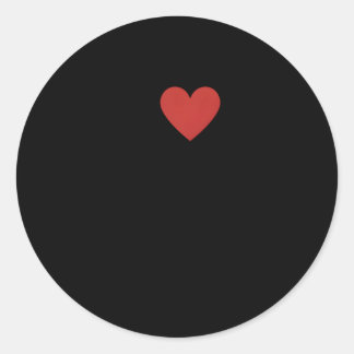 I Love Tally Unstable Humour Classic Round Sticker