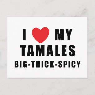 I Love Tamales Postcard