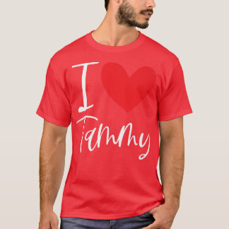 I Love Tammy Name Personalised Girl Woman Bff Frie T-Shirt