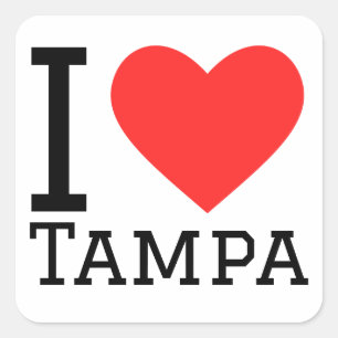 I love tampa square sticker