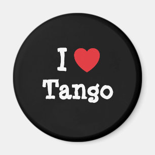 I love Tango heart custom personalised Magnet