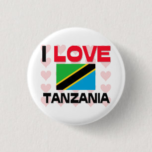 I Love Tanzania 3 Cm Round Badge