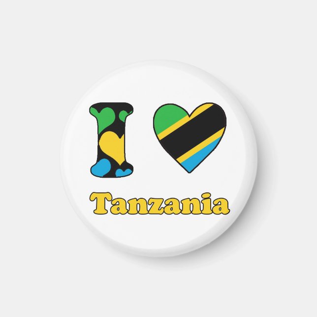 I love Tanzania magnet (Front)