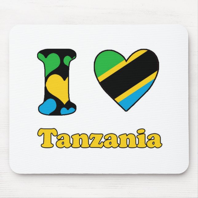 I love Tanzania Mouse Pad (Front)