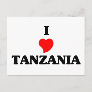 I Love Tanzania Postcard
