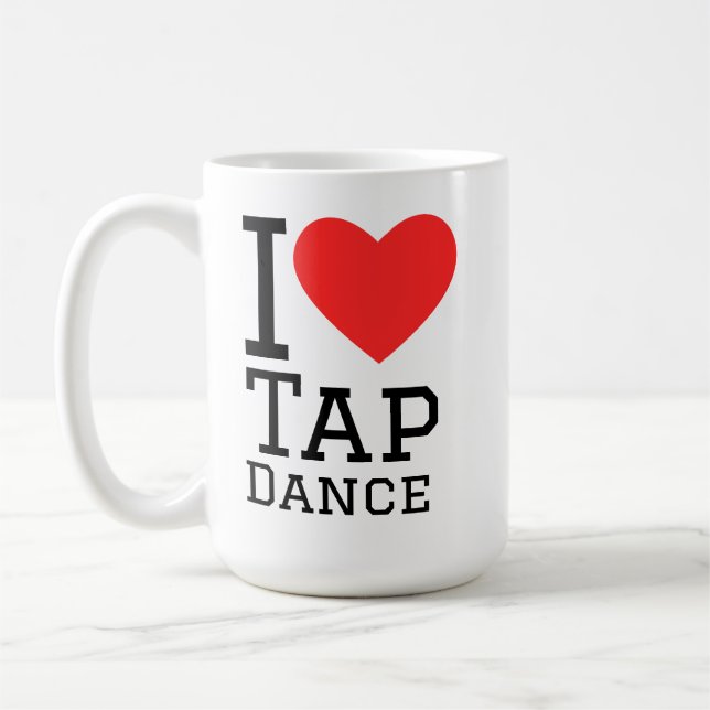 I love tap dance coffee mug (Left)