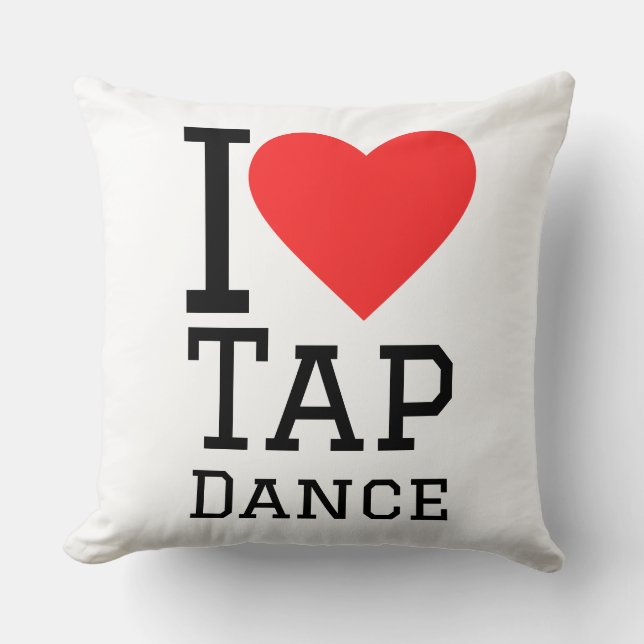 I love tap dance cushion (Front)