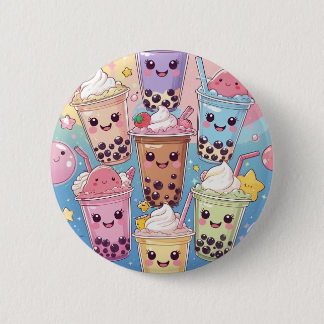 I love tapioca 6 cm round badge (Front)