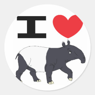 I love Tapir sticker