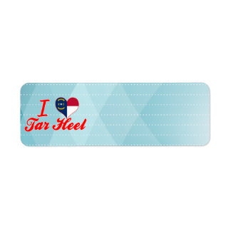 I Love Tar Heel, North Carolina Return Address Label