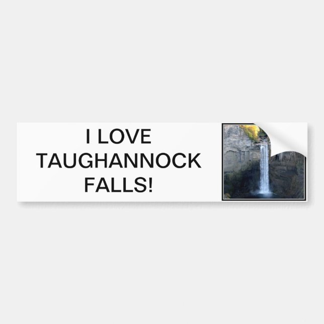I love Taughannock Falls Bumper Sticker (Front)