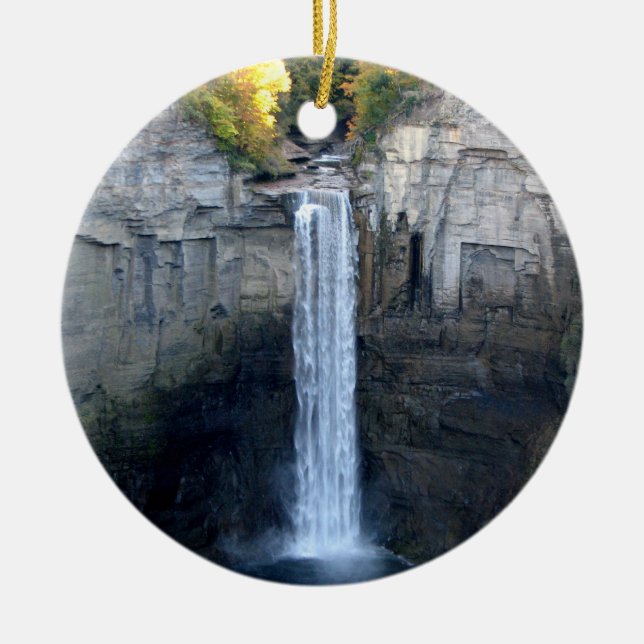 I love Taughannock Falls Ceramic Tree Decoration (Front)
