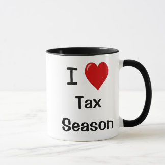 I Love Tax Season - I Heart Tax Season Mug