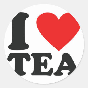 I Love Tea Classic Round Sticker