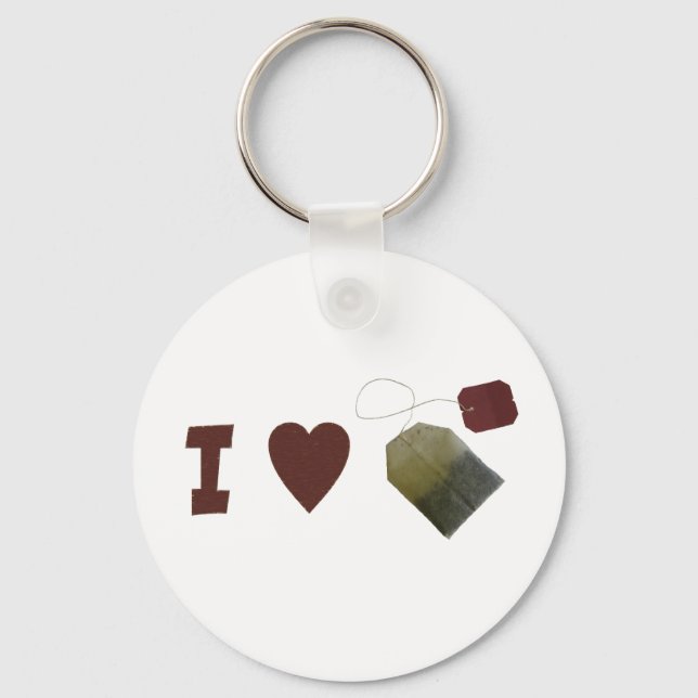 I love Tea Keychain (Front)