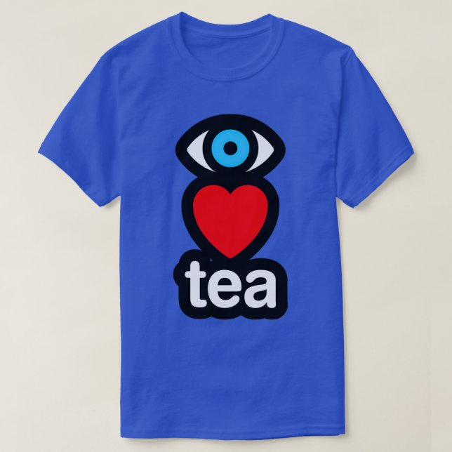 i love tea vertical T-Shirt (Design Front)