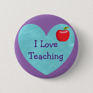 I Love Teaching Pin