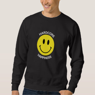 I Love Techno Music Acid House Smile Hardcore Happ Sweatshirt