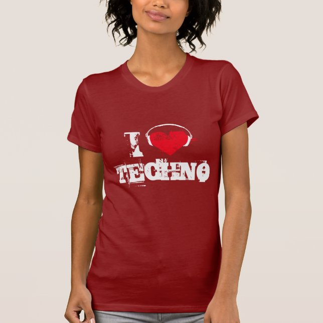I love techno T-Shirt (Front)
