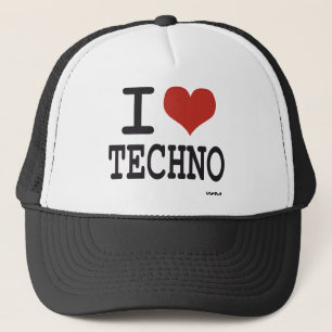 I love techno trucker hat