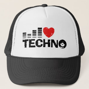 I Love Techno Trucker Hat