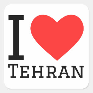 I love tehran square sticker