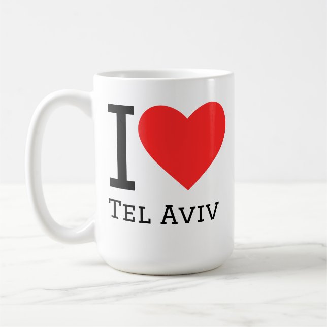 I love tel aviv coffee mug (Left)