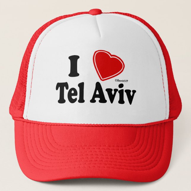 I Love Tel Aviv Trucker Hat (Front)